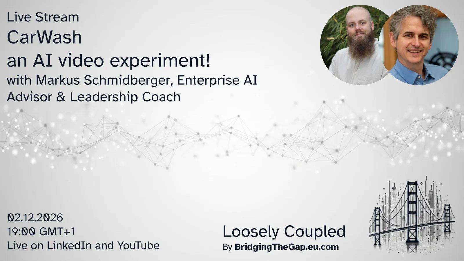 Artwork for Loosely Coupled - CarWash - an AI video experiment!