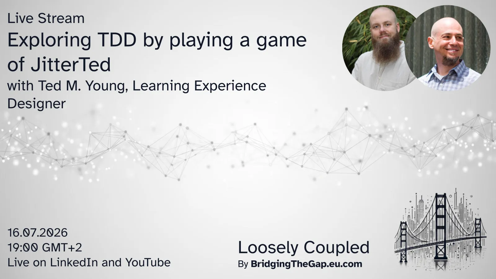 Loosely Coupled - Exploring TDD by playing a game of JitterTed image